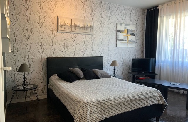 beautiful T1 30 m2, gated, near downtown, private parking. Wireless