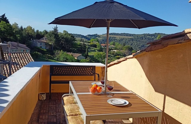 Beautifully restored Provencal village house with private South facing terrace.