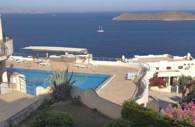 Bodrum, Gumusluk detached villa with an amazing sea view.