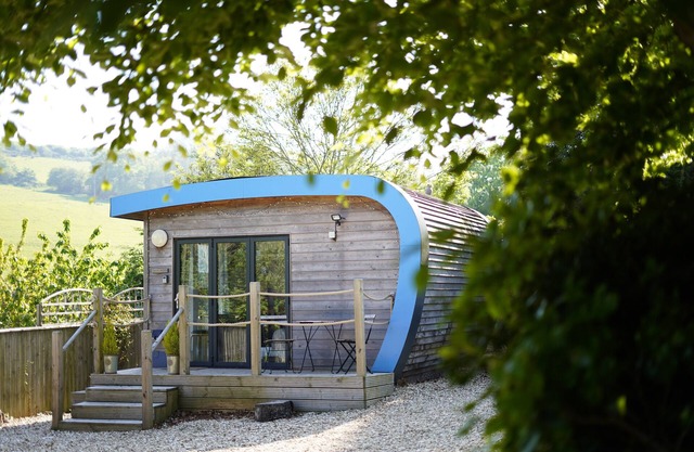 Boutique studio Escape Pod in Devon, 5 minutes from the beach with parking.