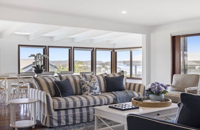 Breathtaking Views, Shared Pool and Yard, Steps from Beach