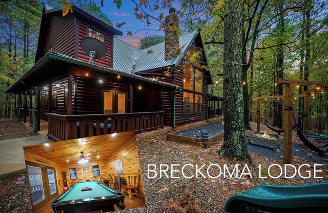 Breckoma Lodge sleep 20 w/pool table/bocce/hotTub