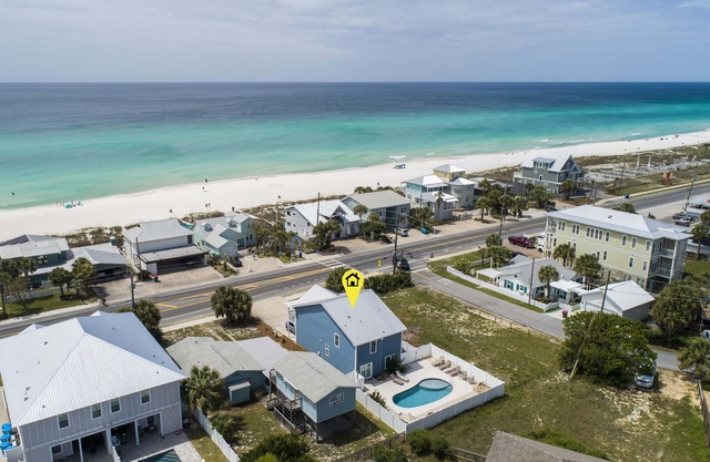 Breezy Blue Cottage | Luxury Beach Home in PCB w/Private Pool | Steps to the Sa