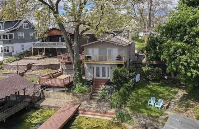 Bright and updated home directly on Portage Lakes