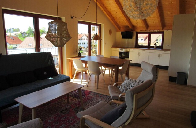 Bright vacation apartment, open loft, for 5 people.
