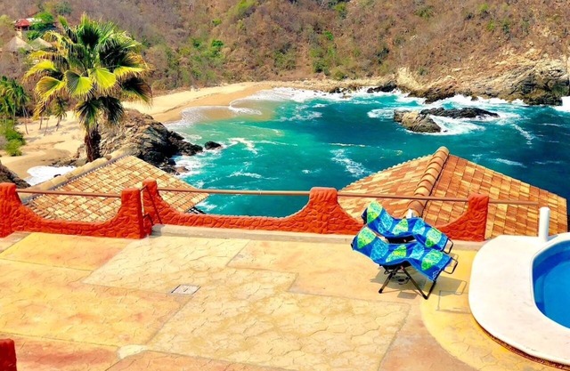BUNGALOW ALBERCA Y PLAYA SEMI-PRIVADA, PLAYA ZIPOLITE-MAZUNTE, 8 PLAYAS CERCANAS