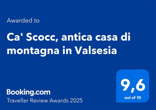 Ca' Scocc, antica casa di montagna in Valsesia