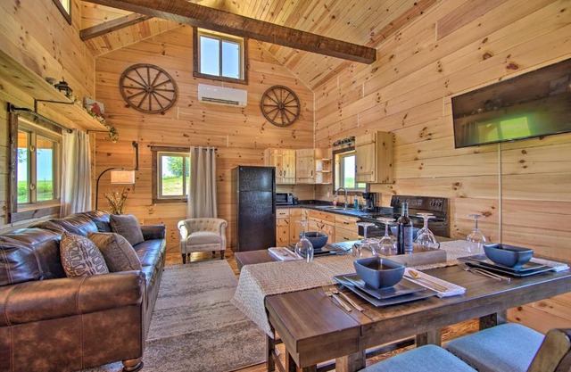 Cabin on 35-Acre Farm in Blanchardville with Trails!