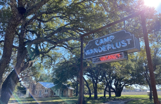 Camp Wanderlust - A field stone lodge on the Texas Hill Country Wine Trail!