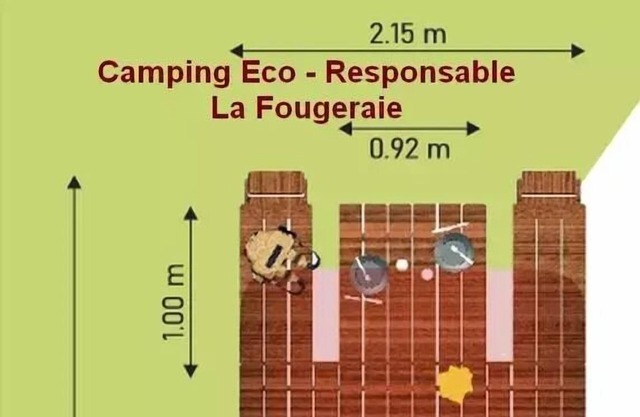 Camping LA FOUGERAIE *** - Cocoon Pond 2 people