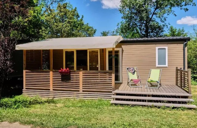 Camping maeva Escapades Le Couriou * - Premium Mobile Home 3 Rooms 4 People Air Conditioned + TV
