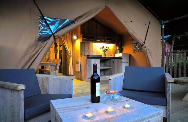 CAMPING THE FORET * - Woody Lodge with bathroom 4 people