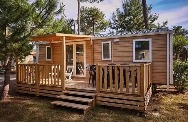 Campsite Atlantic Club Montalivet* - Comfort XL 4-room mobile home for 6 people, air-conditioned + TV