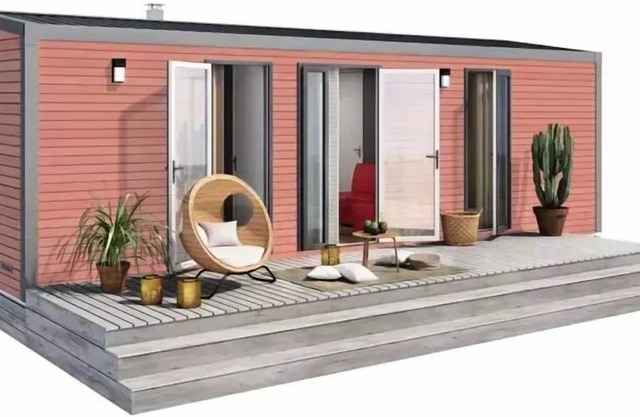 Campsite Le Moulin * - 3-room Premium Cottage for 4 people with air conditioning