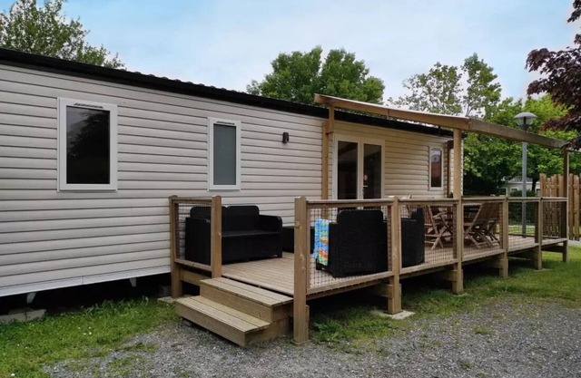 Campsite Le Rouge Gorge* * - MOBILE BEDROOM 40M2 (3 bedrooms - 2 bathroom) PREMIUM TV CLIMATEIZATION VAISSELLE LAVE 8 persons