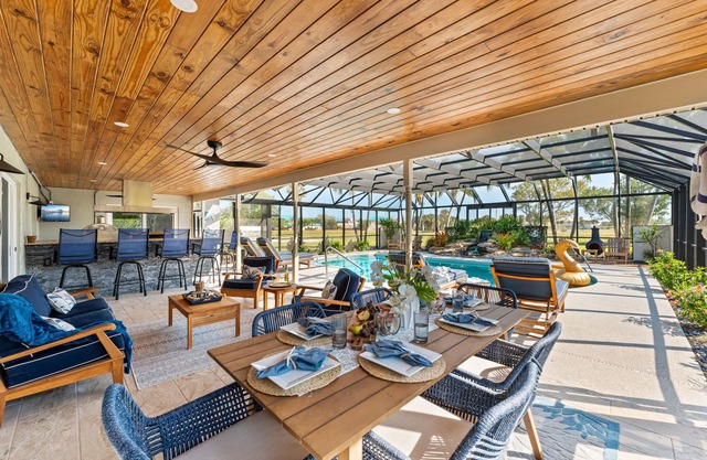 Casa Coco Retreat w/Heated Pool & Outdoor Kitchen!