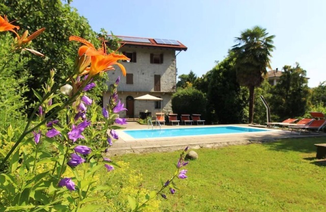 Casa Frey apt. 2 at Lake Orta with garden and swimming pool