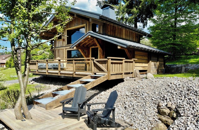 Chalet 5 Personnes - Jaccuzi - Sauna - Étang Privée La Cabane à Sucre