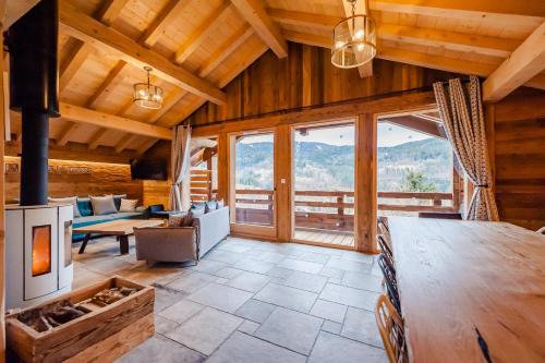Chalet 'la cabane ô Pierres' 12 pers spa et sauna
