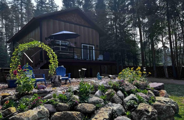 Chalet tucked in the woods 7 miles from Glacier National Park.