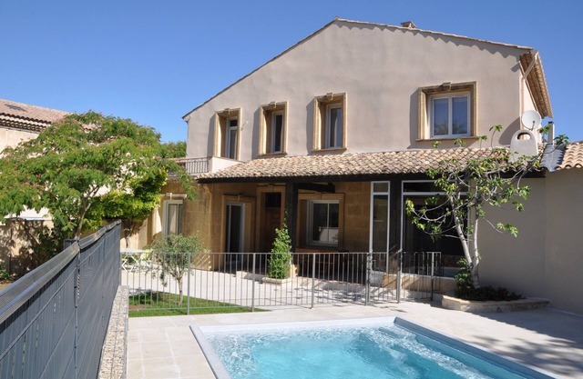 Character house with swimming pool