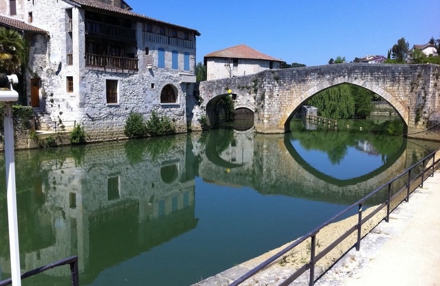 Charming French Village House Overlooking Historic Square in Delicious Gascony