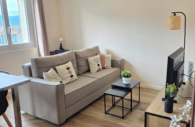 Charming renovated T2 ~ air conditioning ~ WiFi ~ view ~ streetcar at foot