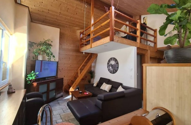 Chez Pewee beautiful duplex with terrace in town. Private park, pets allowed