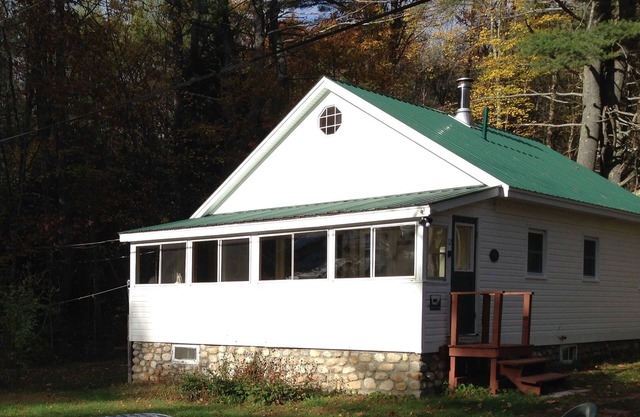 Classic Maine Lakefront Cabin, Porch and Canoe