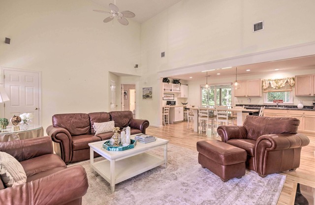 Classy Getaway w/Deck & Yard < 1 Mi to Beach