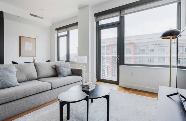 Clean Navy Yard 1BR w/Gym, Balcony & W/D, nr Food & Fun, by Blueground