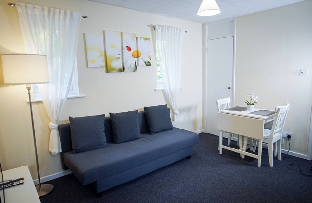Close to center, first floor studio.