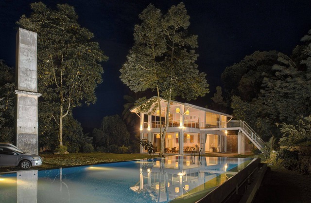 Colonial-style bungalow with private pool, mountain views and tranquil vibes.