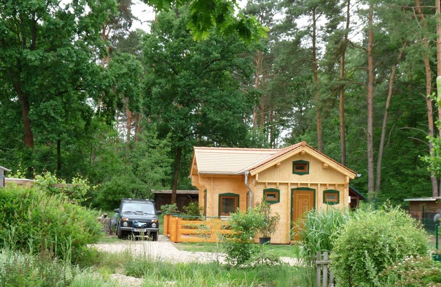 Comfortable log house in the forest community of Borkheide