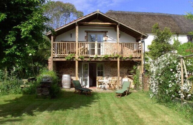 Converted Barn On Thatched Devon Longhouse Grounds At The Foot Of Rolling Hills.