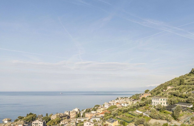 Cosy apartment with WIFI, TV, terrace, pets allowed, panoramic view and parking, close to Genoa