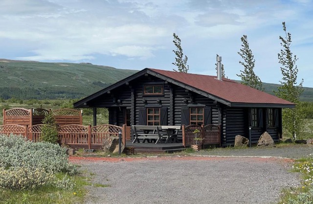 Cosy cabin with amazing view on the Geysir