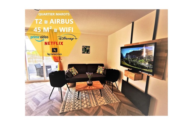 COSY T2 ₪ SECURE RESIDENCE ₪ AIRBUS ₪ SWIMMING POOL