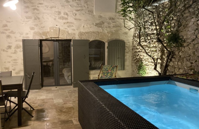 Cosy village house, secret patio, pool