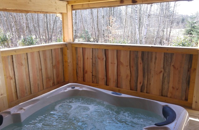 COTTAGE-CHALET with JACUZZI and PRIVATE POND, in the heart of nature!