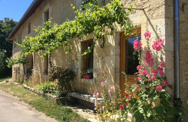 Cottage character in quiet village on the slopes of Mount Poupet
