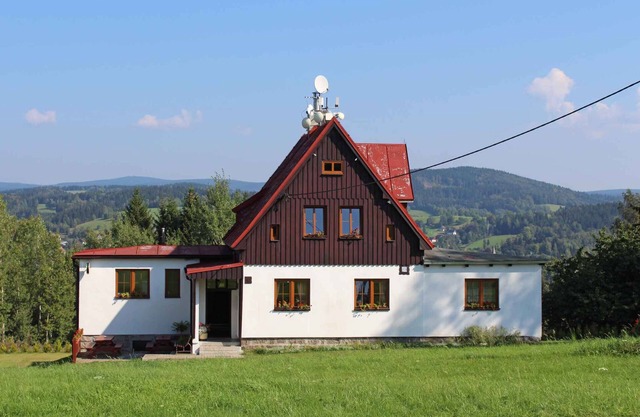 Cottage with a view of the Jizera Mountains