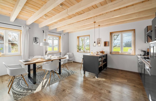 Country magic Allgäu. Idyllic Scandinavian-style apartment surrounded by nature.
