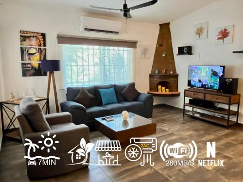 Cozy and quiet villa with garden, terrace and AC
