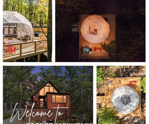 Cozy Chalet & Luxe Domes Retreat w Stunning Views