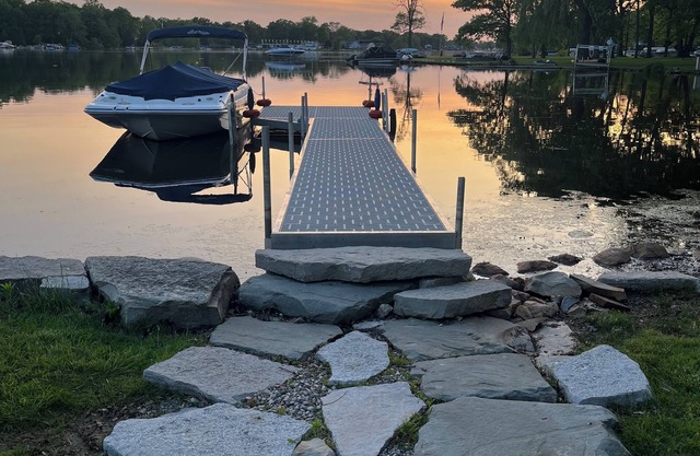 Cozy Lake Escape with Dock, Firepit, & Fenced Yard