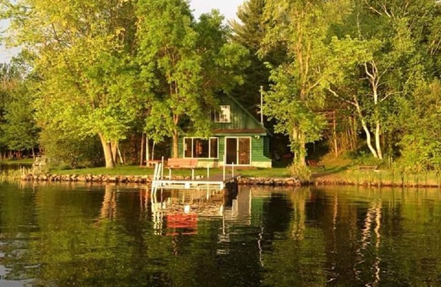 Cozy Lakefront Cabin w/canoe, hammock, fire-pit & grill! Perfect group getaway