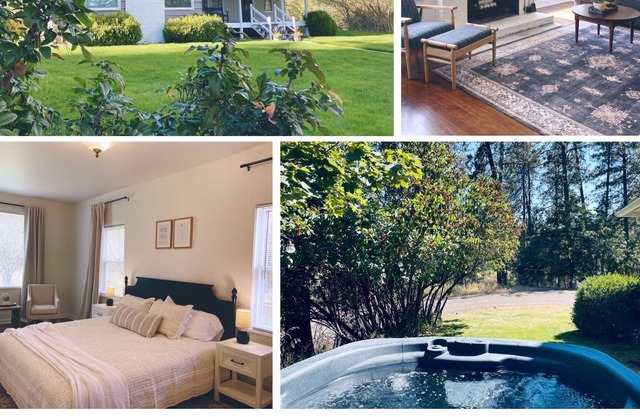 Cozy restored farmhouse on the river! Hot tub, wildlife and trails to explore!