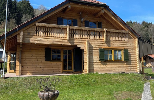 Cozy wooden house in the Spessart for relaxation & fitness