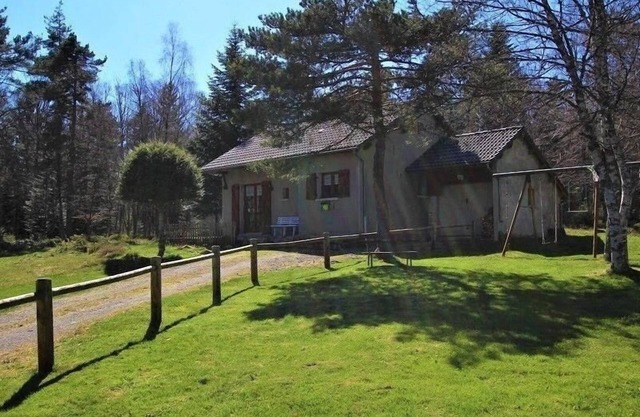 Cozy Woodland Cottage Near Lac Bleu with Fireplace & Private Terrace